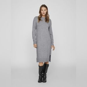 Theory Knit Gray T-Shirt Maxi Dress Size Small